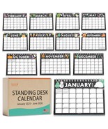 Chalk Doodle Small Desk Calendar | 2025-2026 | Standing Flip Calendar - $372.59 MXN