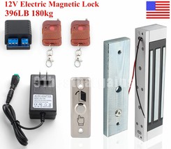 Access Control Aluminum Electric Magnetic Door Lock Kit 180Kg Holding Force - £86.01 GBP