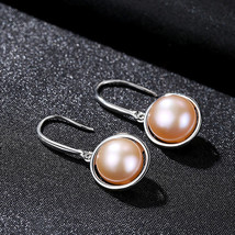 Geometric Round 925 Silver Special Earrings S925 Silver Simple Earrings For Wome - £19.66 GBP