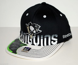 Pittsburgh Penguins TS73Z Reebok NHL Highlight Stretch Fit Hockey Cap Hat - £16.39 GBP+