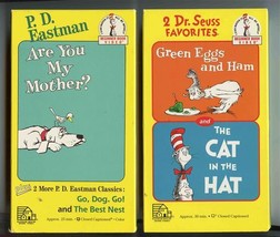 Dr Seuss Green Eggs &amp; Ham Cat in the Hat &amp; P D Eastman Are You My Mother Tapes  - £7.91 GBP