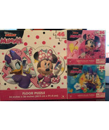 Disney Junior Minnie Mouse &amp; Daisy Duck Jigsaw Puzzle 3ft Floor 46 Pc. - £19.62 GBP