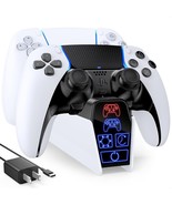 Compatible With PS5 Controller Charger Station with 5V/3A AC Adapter - £11.45 GBP