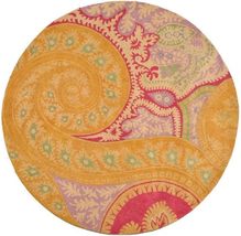 EORC Round Rugs for Living Room &amp; Home Décor  Non-Slip Hand-Tufted Wool... - £112.23 GBP+