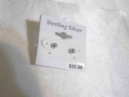 Department Store Sterling Silver Ball Stud Post Earrings R633 - £9.75 GBP