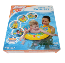 Banzai Jr Baby Swim Set 5 Piece Vest Arm Bands Seat Ring Water Fun 9-36 Months - £7.82 GBP