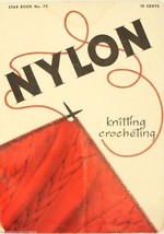 Knitting &amp; Crocheting With Nylon Star Book Patterns #75 15 PG COOL MENS ... - $16.78