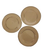 LENOX MAYWOOD Salad Dessert Plates Ivory 8.25&quot; Round Set Of 3 Gold Rim - £21.33 GBP