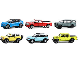 &quot;Showroom Floor&quot; Set of 6 Cars Series 3 1/64 Diecast Model Cars by Green... - $72.81
