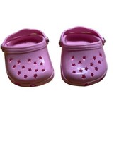 Pink Clogs Doll Clothes Sandals Fits American Girl 18” Dolls - £5.53 GBP