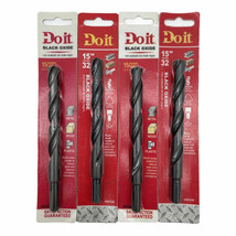 Do It Black Oxide Drill Bit For Drilling Plastic Wood Metal 15/32 In Pack of 4 - £26.10 GBP