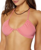 $45 O&#39;Neill Swim Saltwater Solids Embry Triangle Bikini Top Pink Size Large - £18.01 GBP