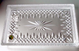 Waterford Lismore Crystal Rectangular Serving Dish/Sandwich Tray 11x7&quot; New - $198.90