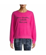 No Boundaries Juniors Dear Monday Nobody Likes You Pink Sweatshirt Size XL - £14.08 GBP