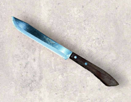 Regent Sherwood Knife Serrated Stainless 7” Blade Wood Handle JAPAN Vintage - £7.59 GBP