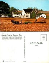 Pennsylvania(PA) Amish Country Harvest Time Corn Fodder Horse Team VTG Postcard - £7.51 GBP