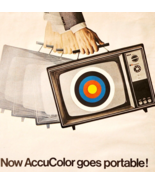 1971 RCA AccuColor Portable TV Advertisement Television Vintage Electron... - €14,90 EUR