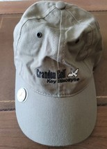 Crandon Golf Key Biscayne Florida Adjustable Legendary Hat With Pin - £12.45 GBP