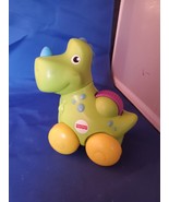 Fisher Price Green Dinosaur Rolling Toy Baby Infant Play Moving  - €6,03 EUR