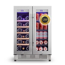 24 Inch Wine And Beverage Refrigerator Dual Zone Wine Cooler Under Count... - $1,482.99