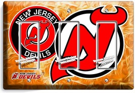 New Jersey Devils Hockey Team Njd 3 Gfi Light Switch Wall Plate Sport Room Decor - £15.92 GBP