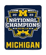 Michigan Wolverines National Champions Throw Blanket 50&quot; x 60&quot; NEW! - €34,16 EUR