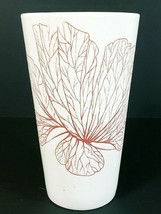 World Market Pink Leaf Veins Coffee Mug 6&quot; Tall x 3.5&quot; - $12.19