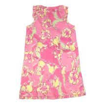 Lilly Pulitzer Pink &amp; Yellow Shift Dress Girls Sz 14 - £28.82 GBP