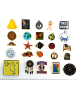 Mix Lot 25 Lapel Pins Vintage Current Assorted Themes Various Pinbacks - $22.00