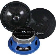 NEW (2) 6.5" Woofer Speakers PAIR.Open MidRange.4ohm.6-1/2.w/ Grill Covers.6inch - £104.81 GBP