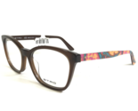 Etro Eyeglasses Frames ET2633 254 Brown Pink Paisley Square Full Rim 53-... - $65.36
