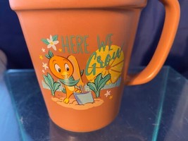 Disney Parks Epcot Flower &amp; Garden Orange Bird Pot Coffee Mug Passholder 2022 - £14.02 GBP