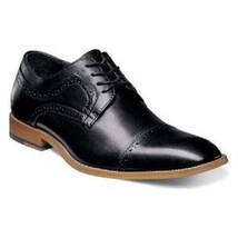 Stacy Adams Mens shoes Dickinson Cap Toe Oxford classic Black Leather 25066-001 image 9