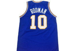 Dennis Rodman #10 Oklahoma Savages Men Basketball Jersey Blue Any Size image 2
