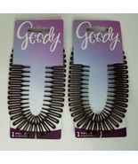 Goody Luna Flexible Hair Comb Brown Headbands Lot of 2 #01996 - £8.78 GBP