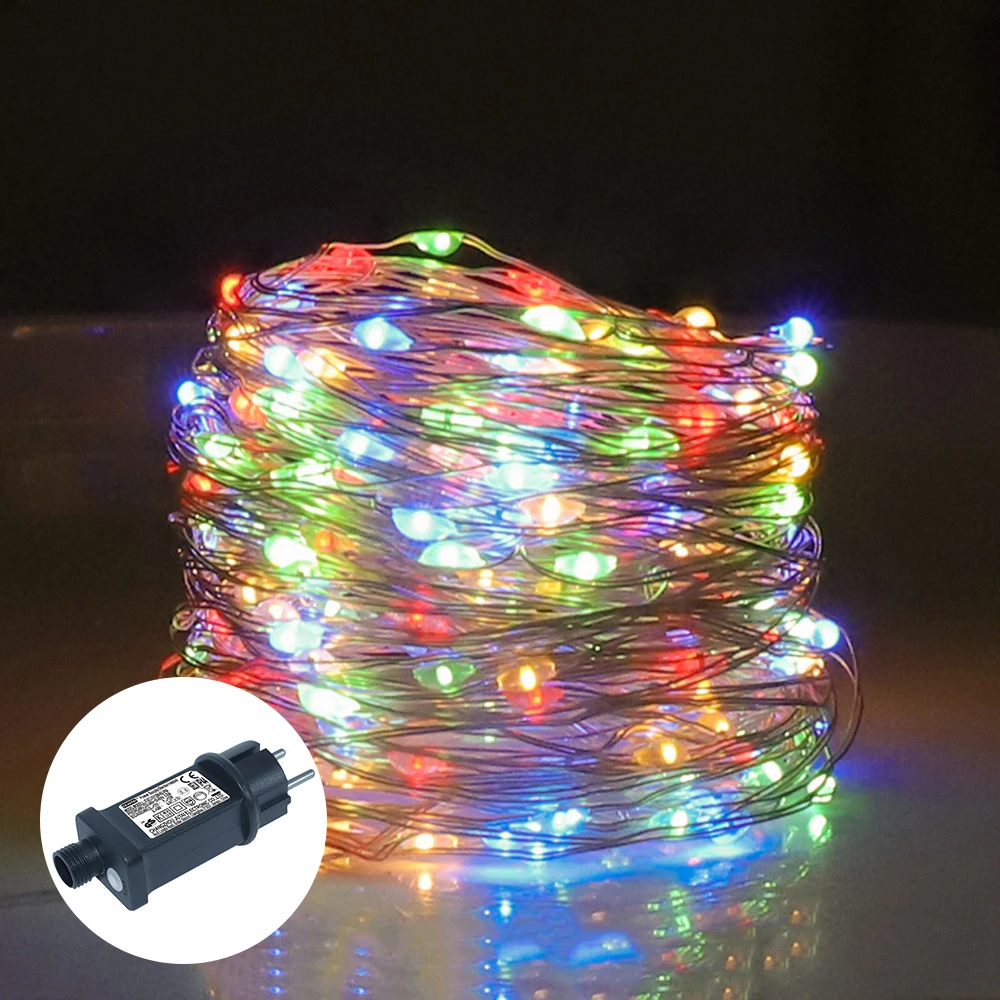 50M 500LED Fairy String Lights with Power Adapter Outdoor Waterproof  Ch... - £96.23 GBP
