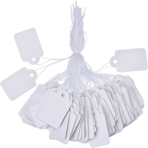 500 Pack White Marking Tags Jewelry Price Tags Hang Price Labels Display... - £11.84 GBP