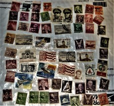 U. S. Stamps - Lot of 60 US Stamps - £2.41 GBP