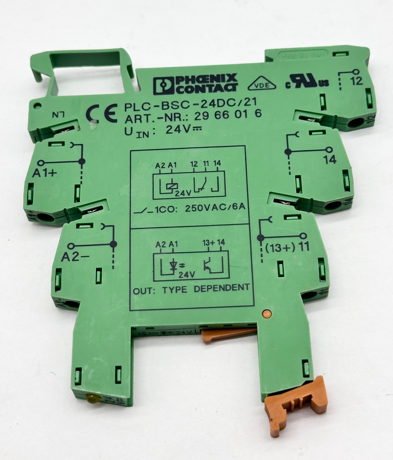 Phoenix Contact PLC-BSC-24DC/21 Terminal Block  - $7.15