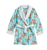 Frozen Girls Blue Disney Princess Elsa Plush Robe House Coat SIZE 10 New... - $26.92