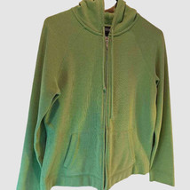 Sonoma Life Style Women&#39;s Hoodie Green Long Sleeve Drawstring Full Zip M... - $335.93 MXN