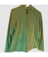 Sonoma Life Style Women&#39;s Hoodie Green Long Sleeve Drawstring Full Zip M... - $335.93 MXN