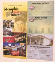 Elvis Presley Brochure Lot of 2 memphis Tours Birth House Tupelo BRO2 - £3.94 GBP