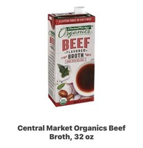 Beef Broth flavored. Organic by HEB. 32 oz lot of 2. Made with Sea Salt.  - $37.59