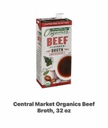 Beef Broth flavored. Organic by HEB. 32 oz lot of 2. Made with Sea Salt.  - $714.46 MXN