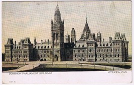 Postcard Dominion Parliament Buildings Ottawa Ontario Warrick Bros - £3.15 GBP