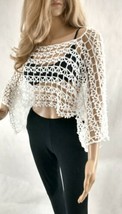 shrug long sleeves bride wedding beach lace dress bolero cape White even... - £37.29 GBP