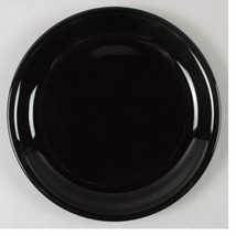 Mainstays Stackables Black 9 1/8 in Salad Plate Discountinued Undecorated - £7.77 GBP