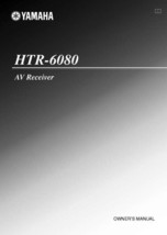 Yamaha HTR-6080 AV Receiver Owners Manual - £16.63 GBP