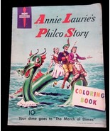 1950 Original Vintage Annie Laurie&#39;s Philco Story Coloring Book Uncolored - $21.47 CAD